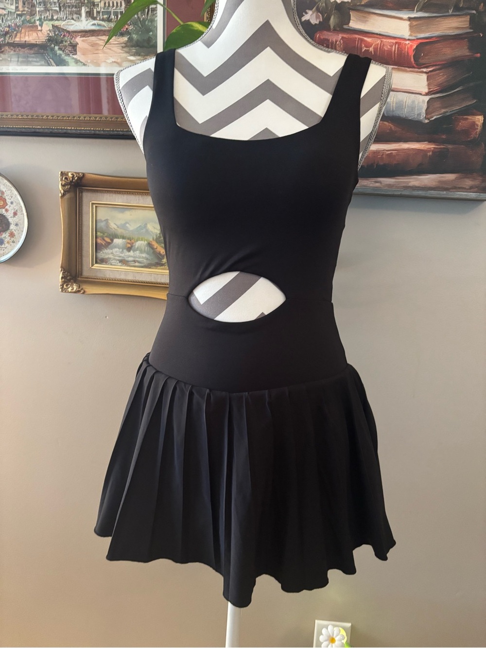 NWOT AS Revival Black Cutout Sleeveless Athletic Dress *NEVER WORN!*